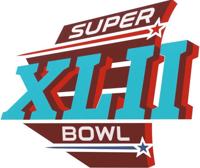 Super Bowl XLII Logo vinyl decal